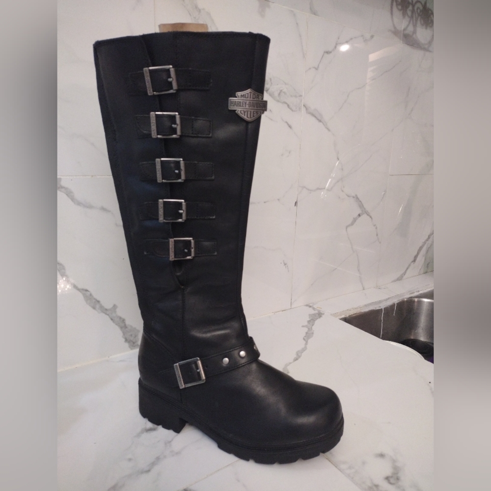 Leather boots Harley Davidson